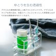 画像2: 【日本製】 歯ブラシスタンド G型 amenist 透明 004-603 アクリル製 歯ブラシ立て 5本 クリア (2)