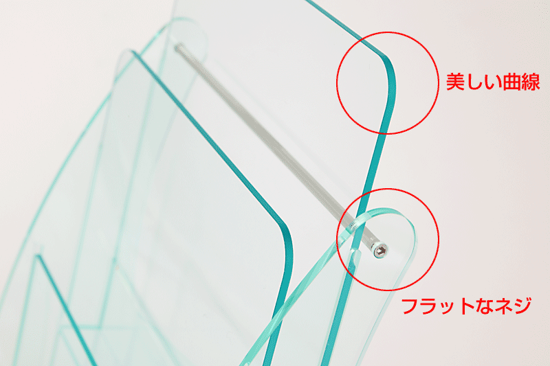 日本製 高級 卓上パンフレットスタンド A4サイズ 1列2段 / 1列3段 / 2 